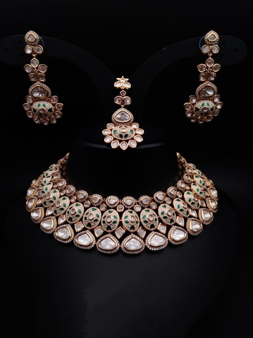 kundan-necklace_set-NSK15118GRGD