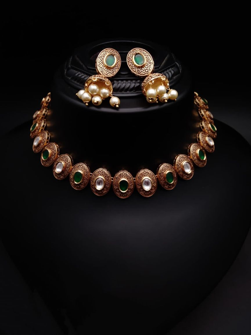 kundan-necklace_set-NSK15129GRGD