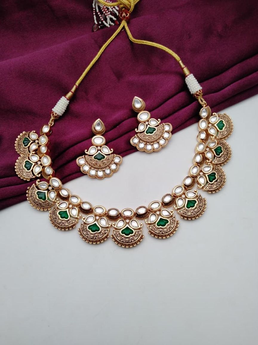 kundan-necklace_set-NSK15535GRGD