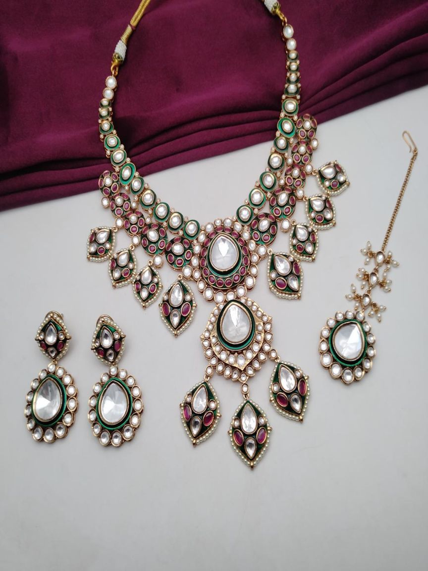 kundan-necklace_set-NSK15567RGRGD