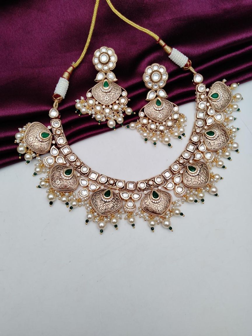 kundan-necklace_set-NSK15592GRGD