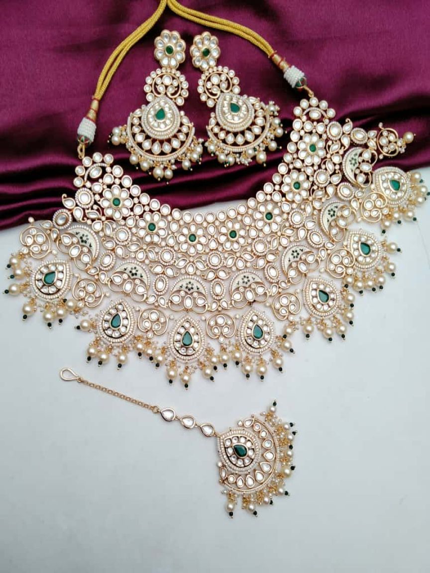kundan-necklace_set-NSK15604GRGD