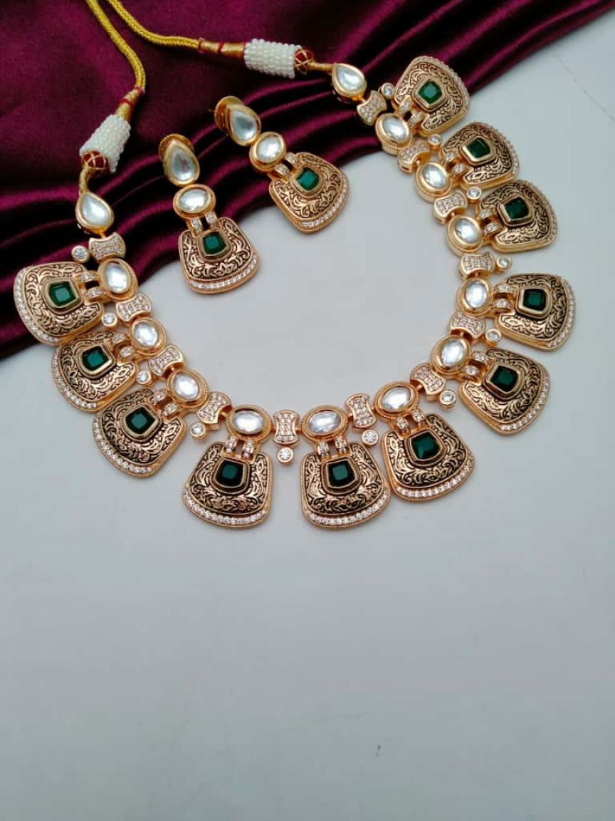 kundan-necklace_set-NSK15677GRGD