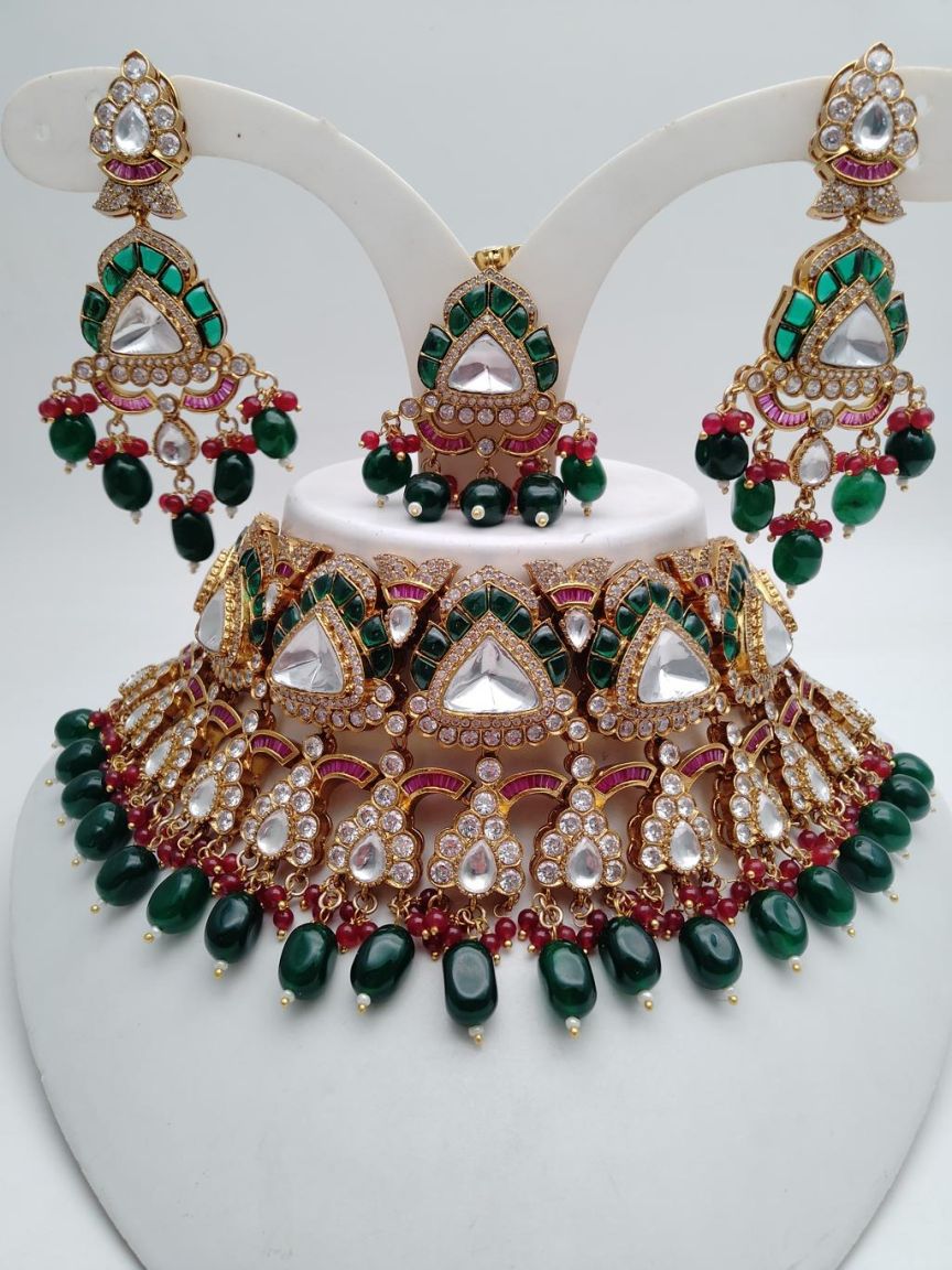 kundan-necklace_set-NSK15792GRRGD