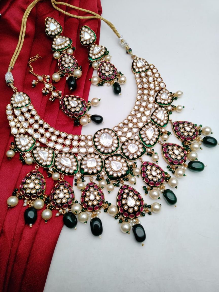 kundan-necklace_set-NSK15837GRRGD