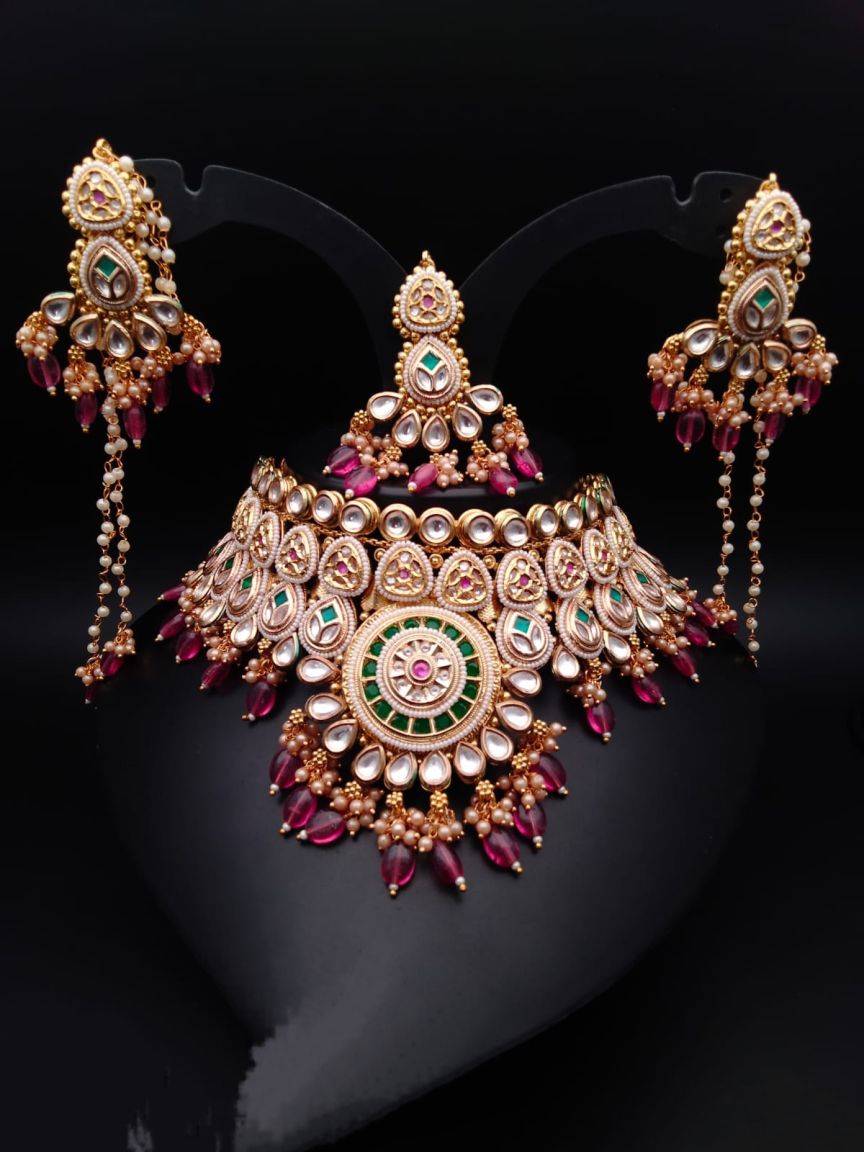 polki-necklace_set-NSP17326GRRGD