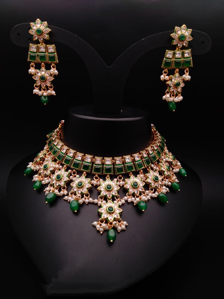 polki-necklace_set-NSP17453GRGD