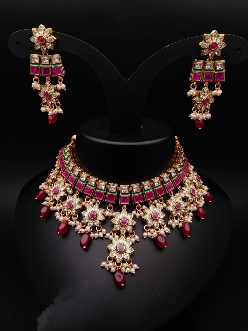 polki-necklace_set-NSP17453RGD
