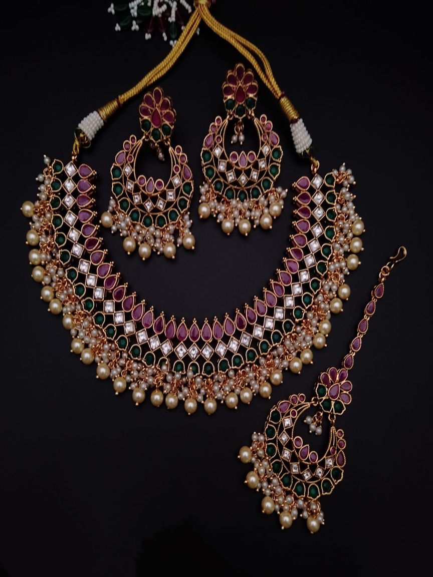 polki-necklace_set-NSP17481RGRRJ