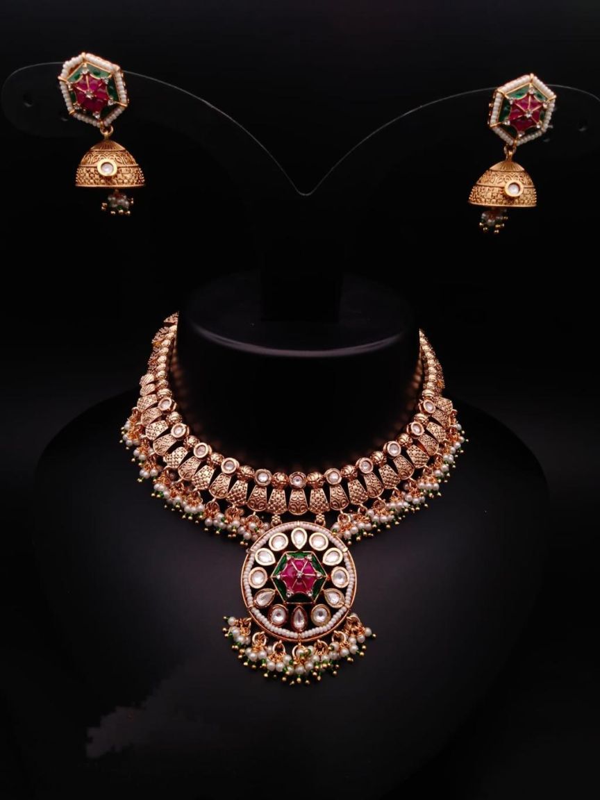 polki-necklace_set-NSP17550RGRRJ