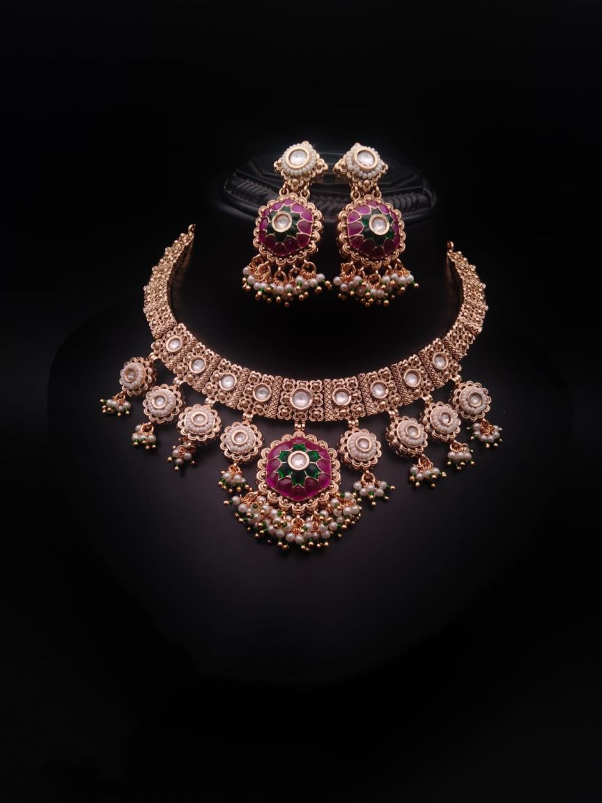 polki-necklace_set-NSP17551RGRRJ