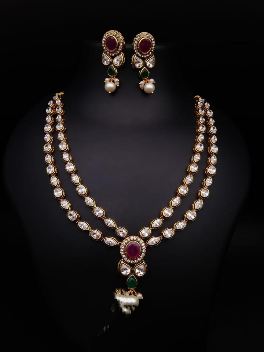 polki-necklace_set-NSP17571RGRGD