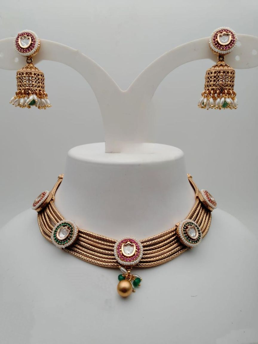 polki-necklace_set-NSP17591RGRRJ