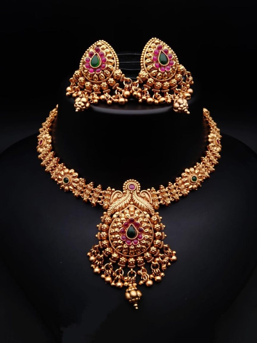 polki-necklace_set-NSP17698RGRRJ