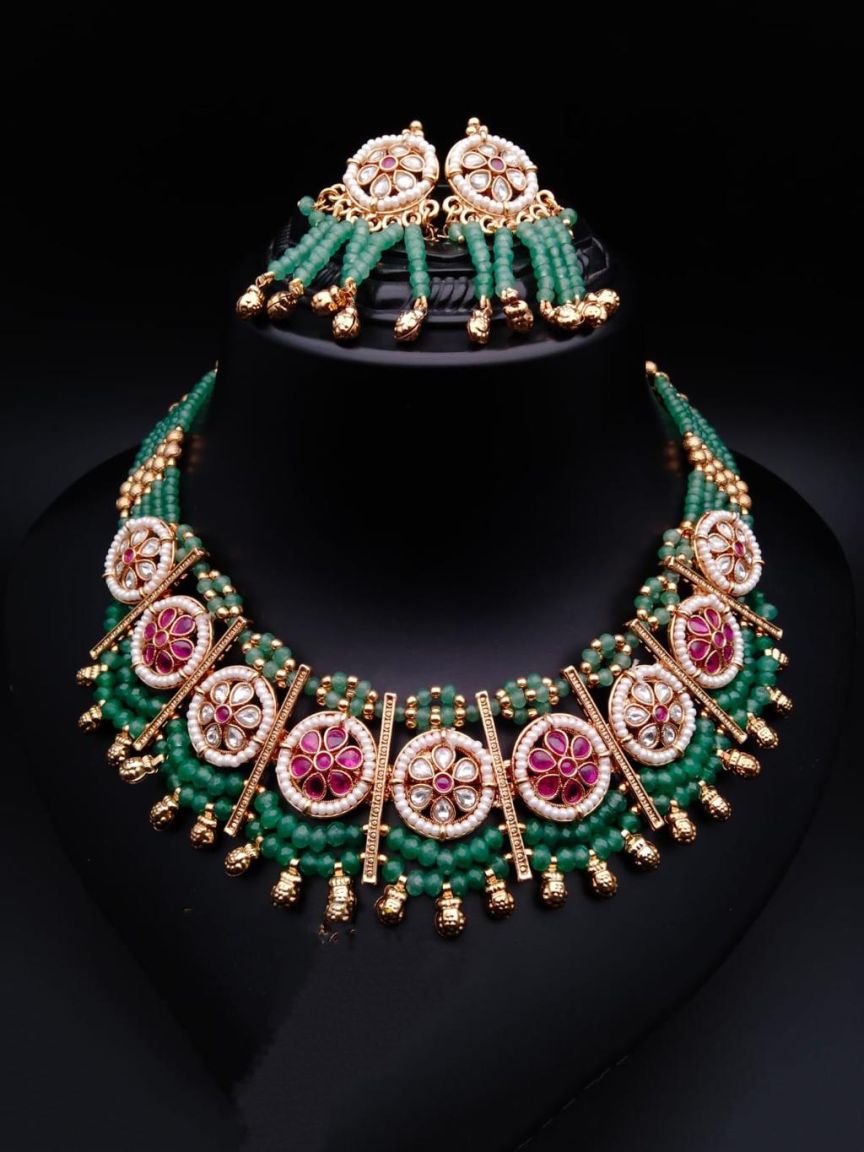 polki-necklace_set-NSP17701RGRRJ