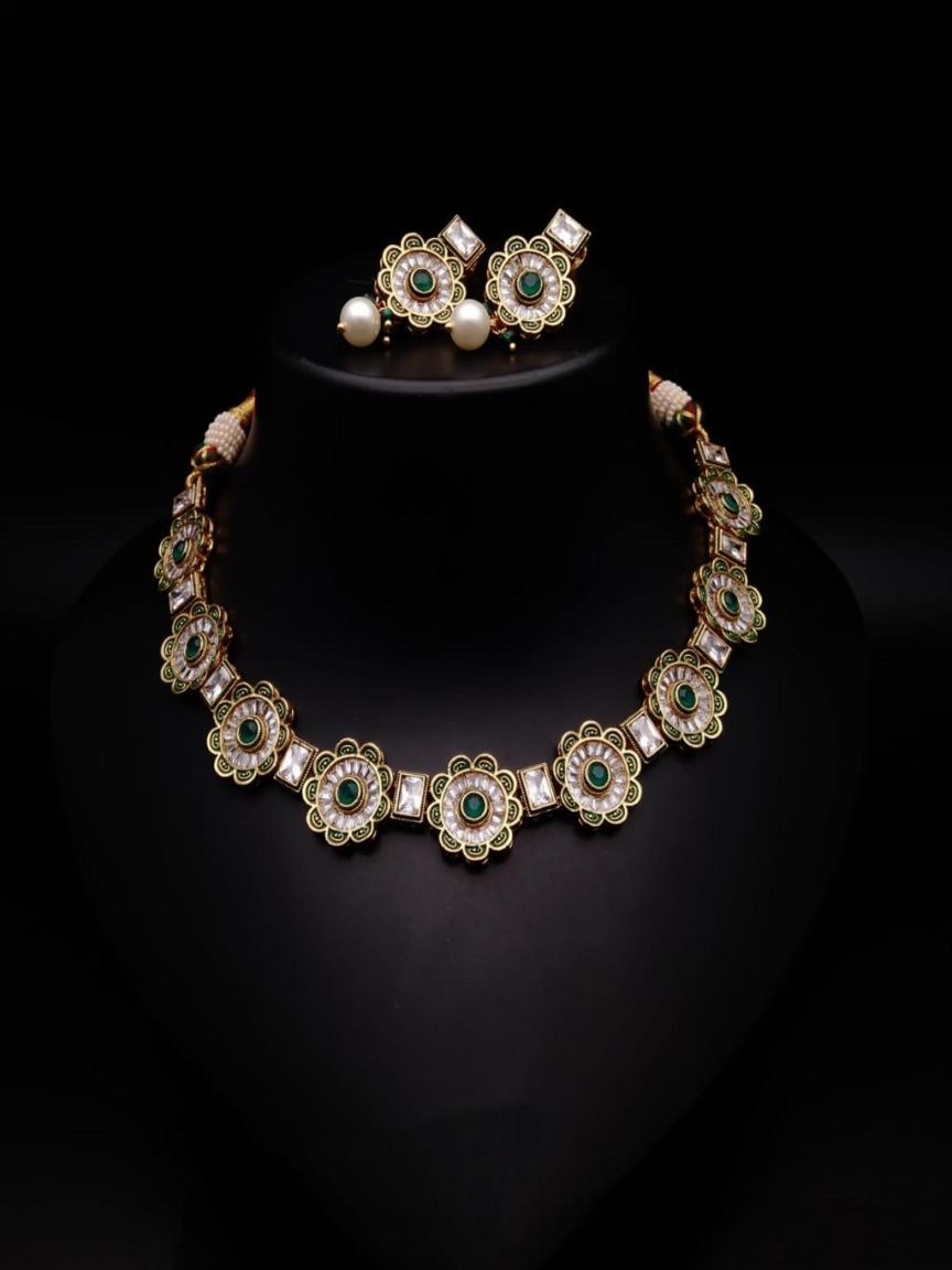polki-necklace_set-NSP17787GRGD
