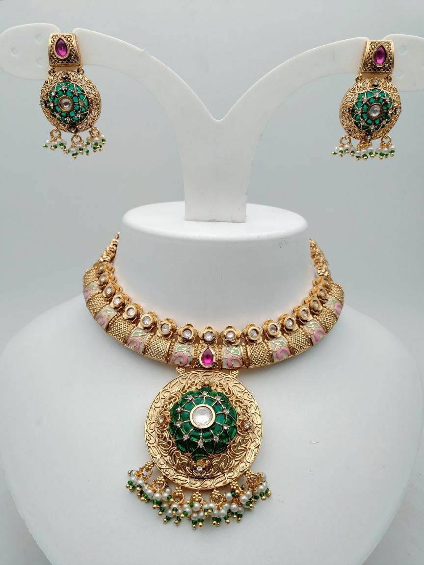 polki-necklace_set-NSP17862GRRJ
