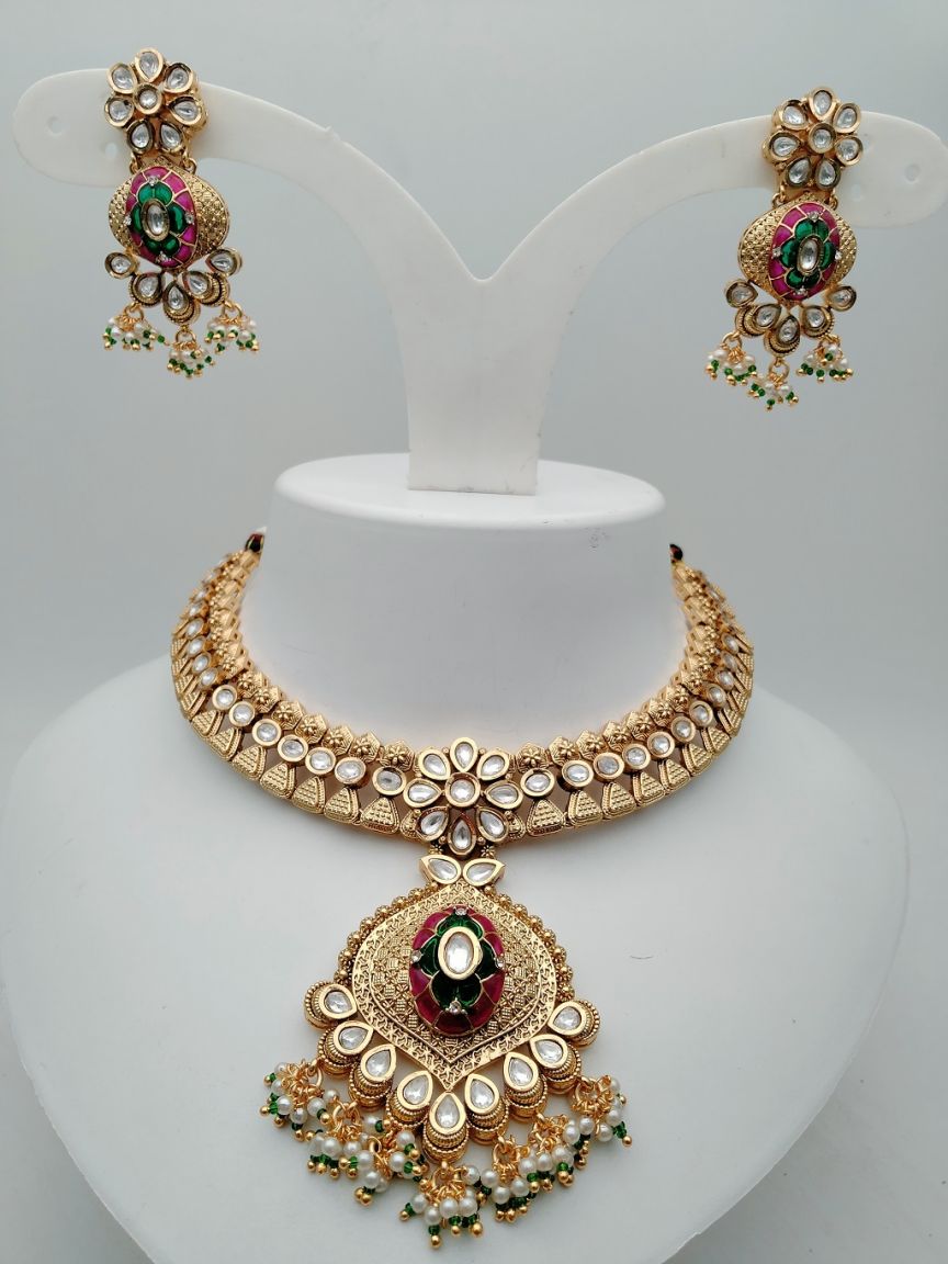 polki-necklace_set-NSP17864RGRRJ