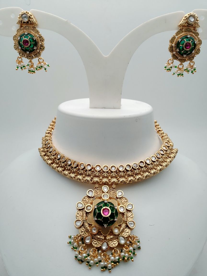 polki-necklace_set-NSP17865GRRJ