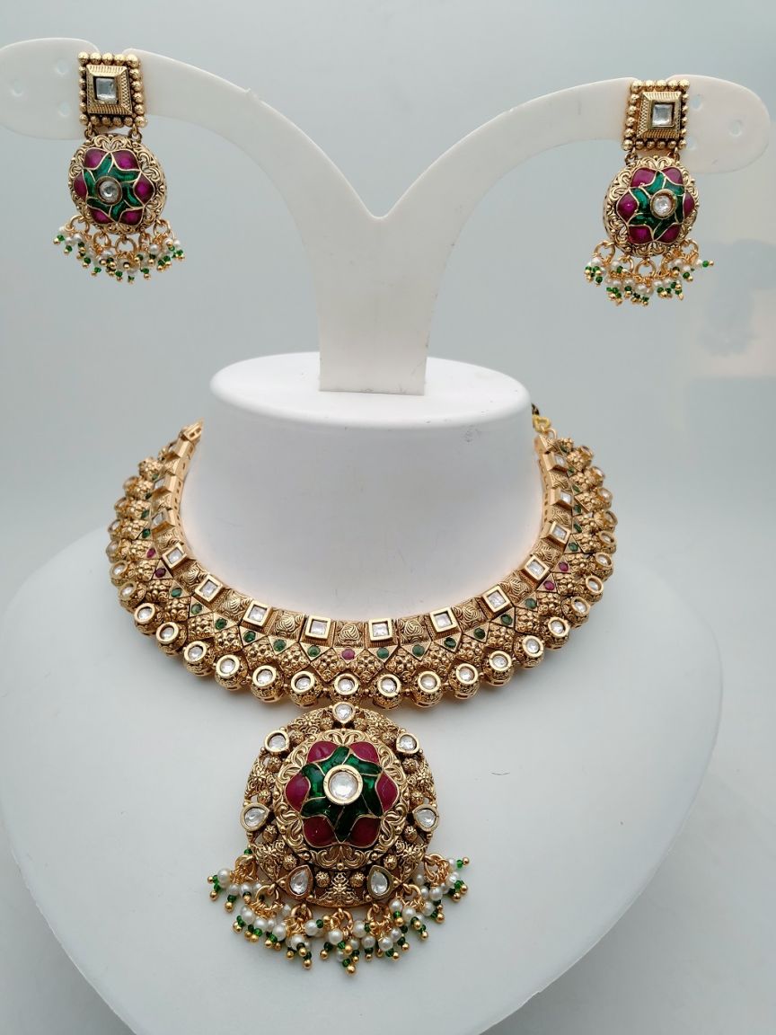 polki-necklace_set-NSP17866RGRRJ