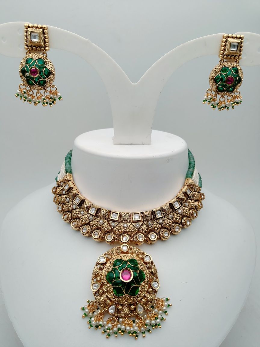 polki-necklace_set-NSP17867GRRJ