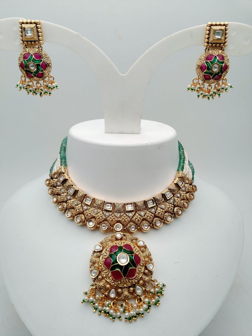 polki-necklace_set-NSP17867RGRRJ