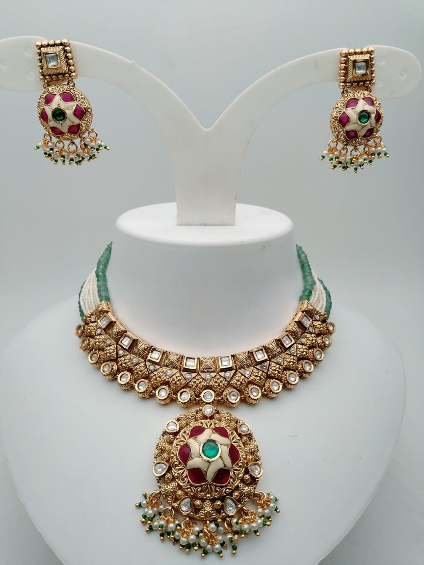 polki-necklace_set-NSP17867RWRJ