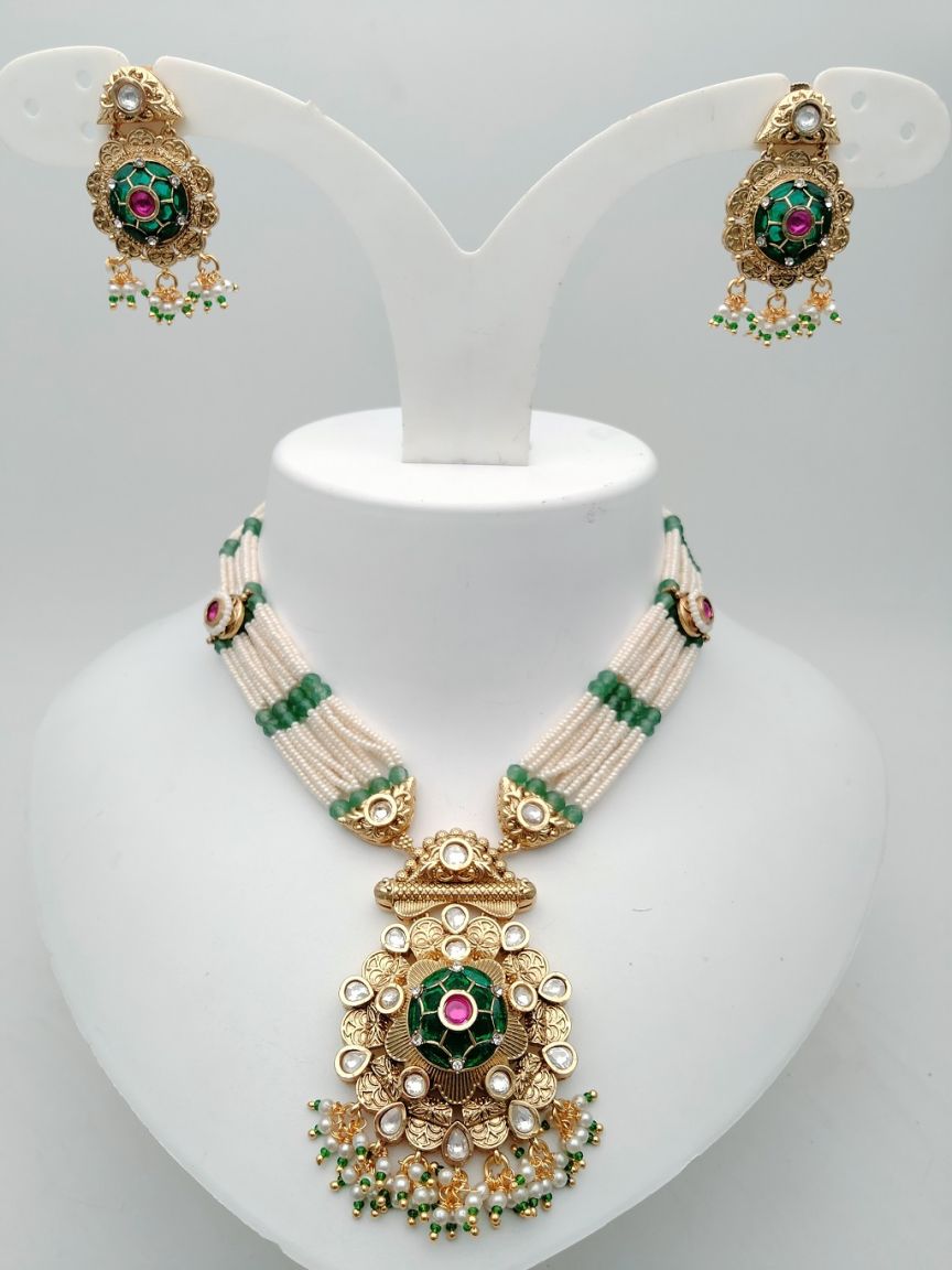 polki-necklace_set-NSP17868GRRJ