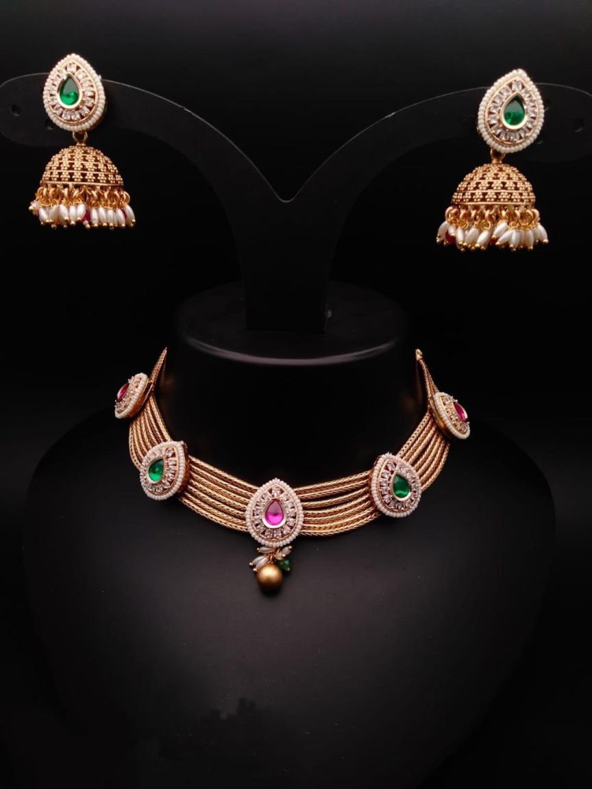 polki-necklace_set-NSP17966RGRRJ