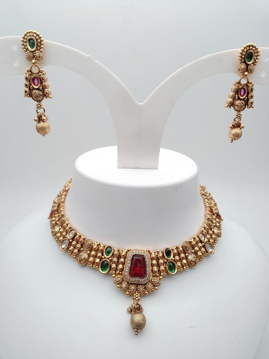 polki-necklace_set-NSP18020RGRRJ