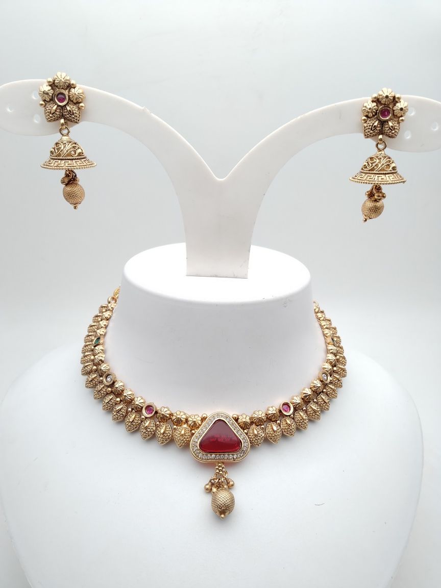 polki-necklace_set-NSP18023RGRRJ