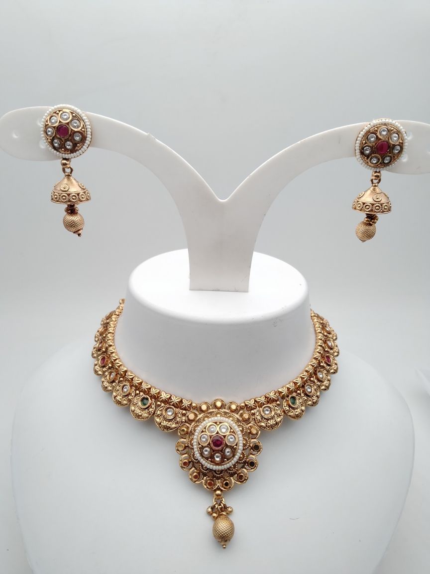 polki-necklace_set-NSP18024RGRRJ