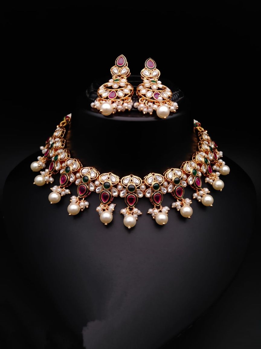 polki-necklace_set-NSP18049RGRRJ