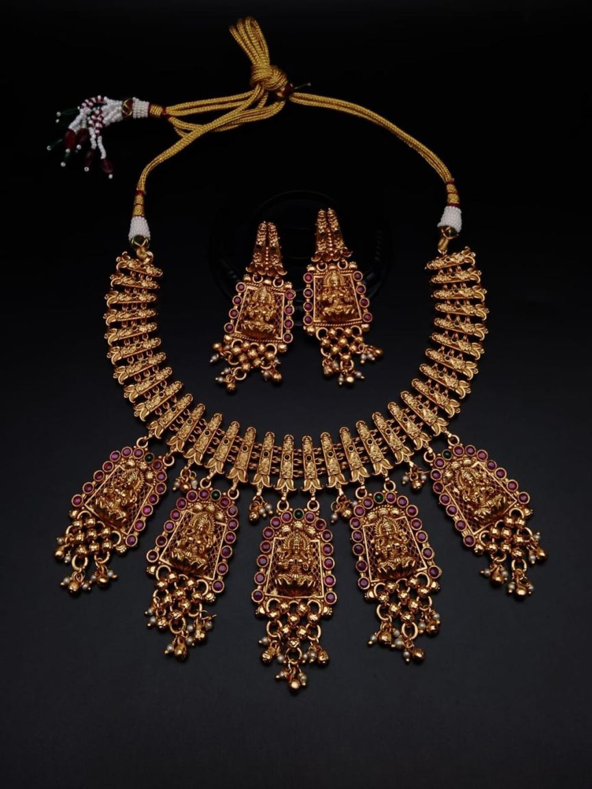 polki-necklace_set-NSP18072RGRGD