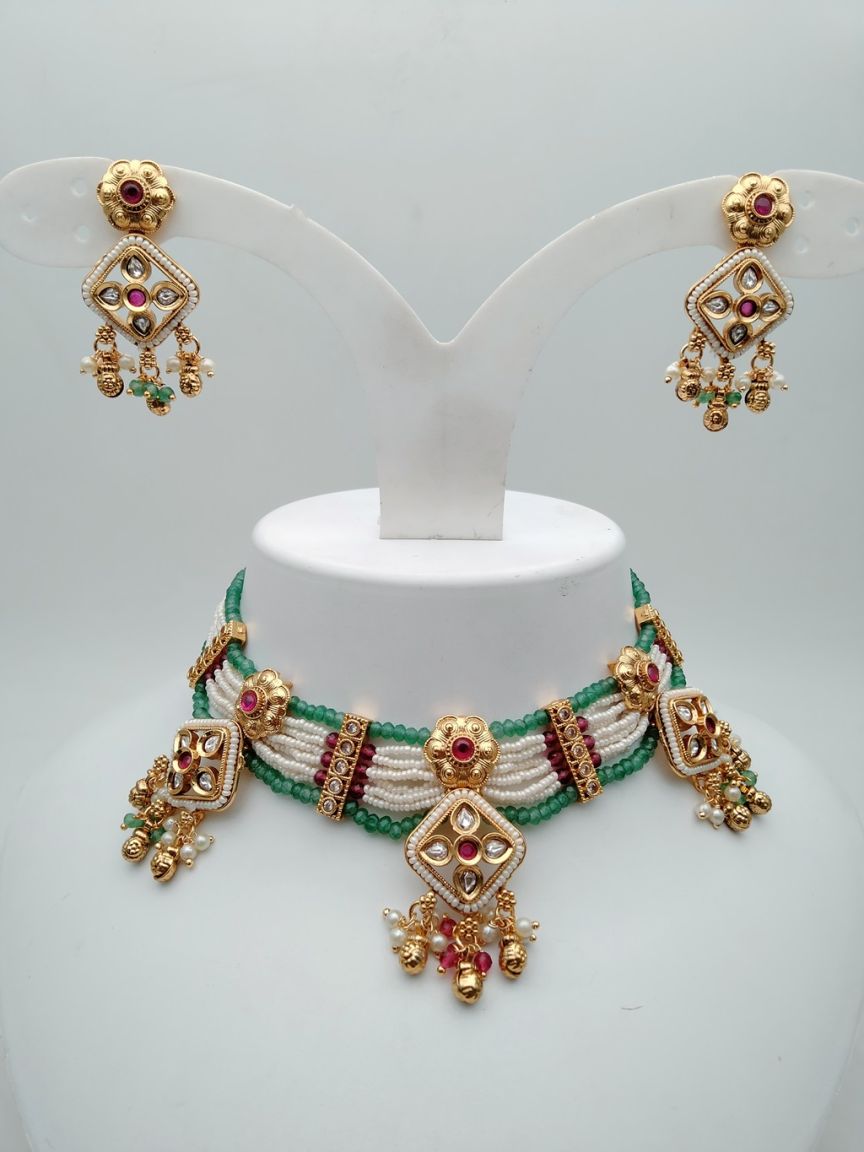 polki-necklace_set-NSP18083RGRRJ