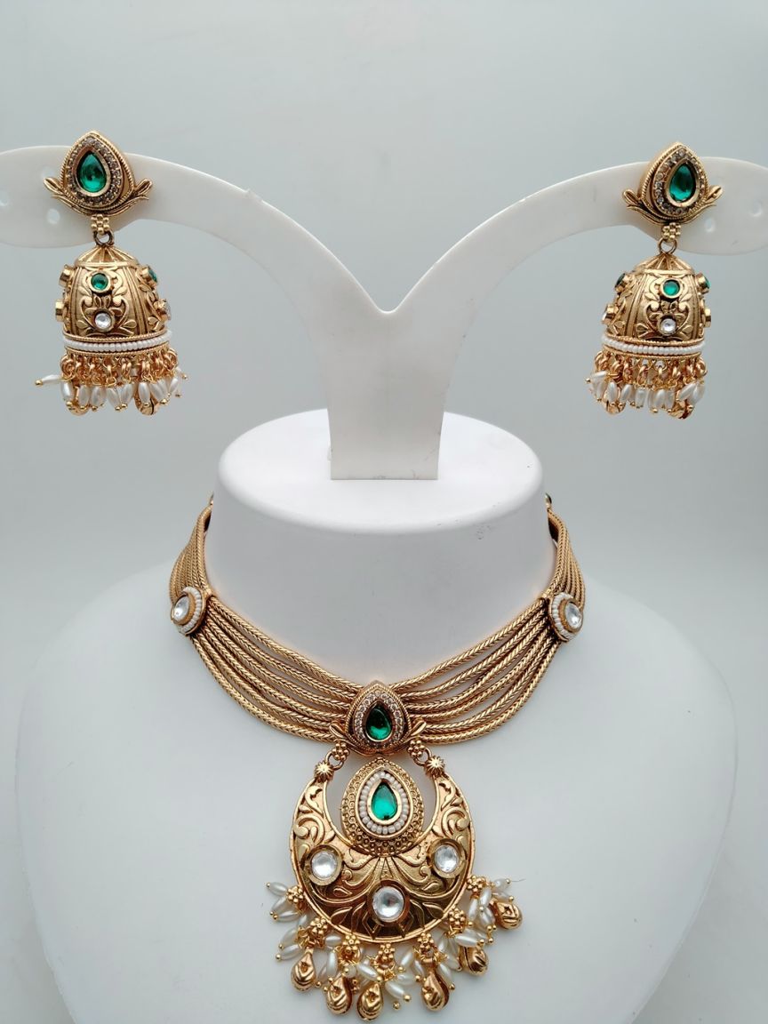 polki-necklace_set-NSP18085GRRJ