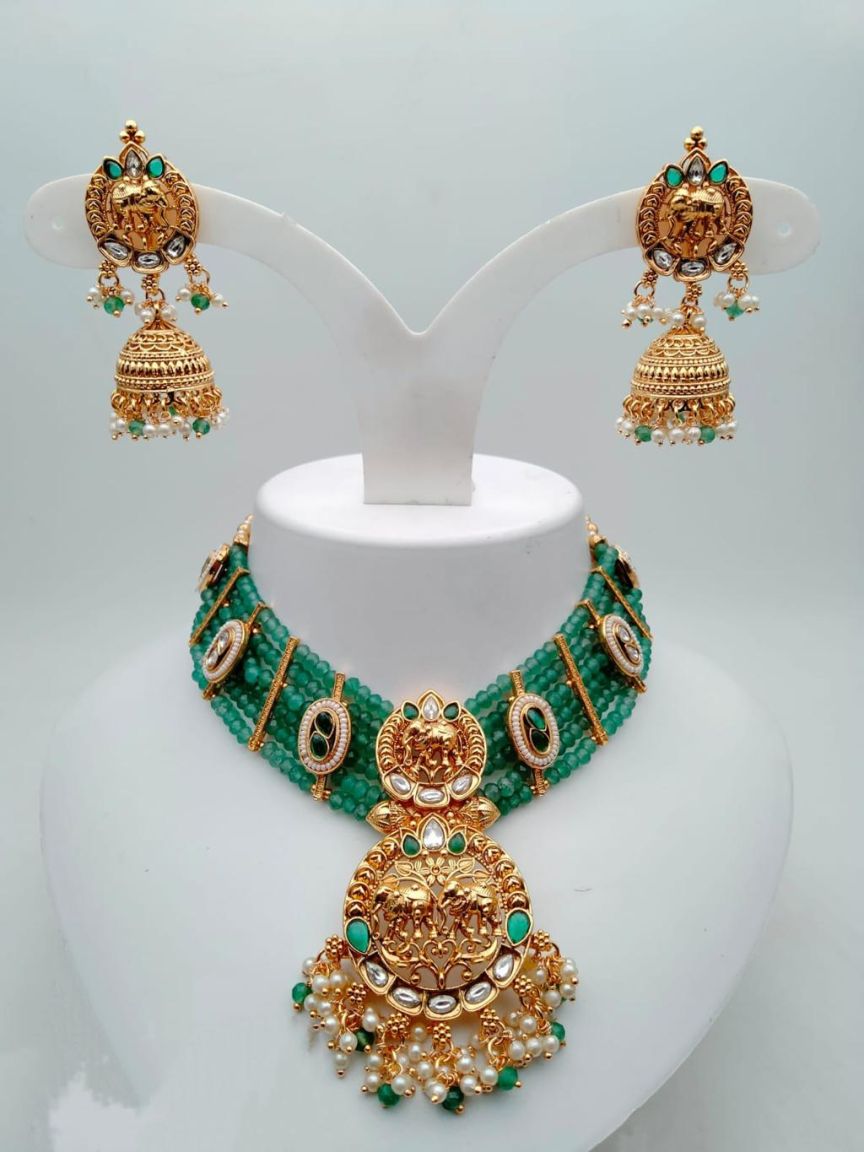 polki-necklace_set-NSP18088GRRJ