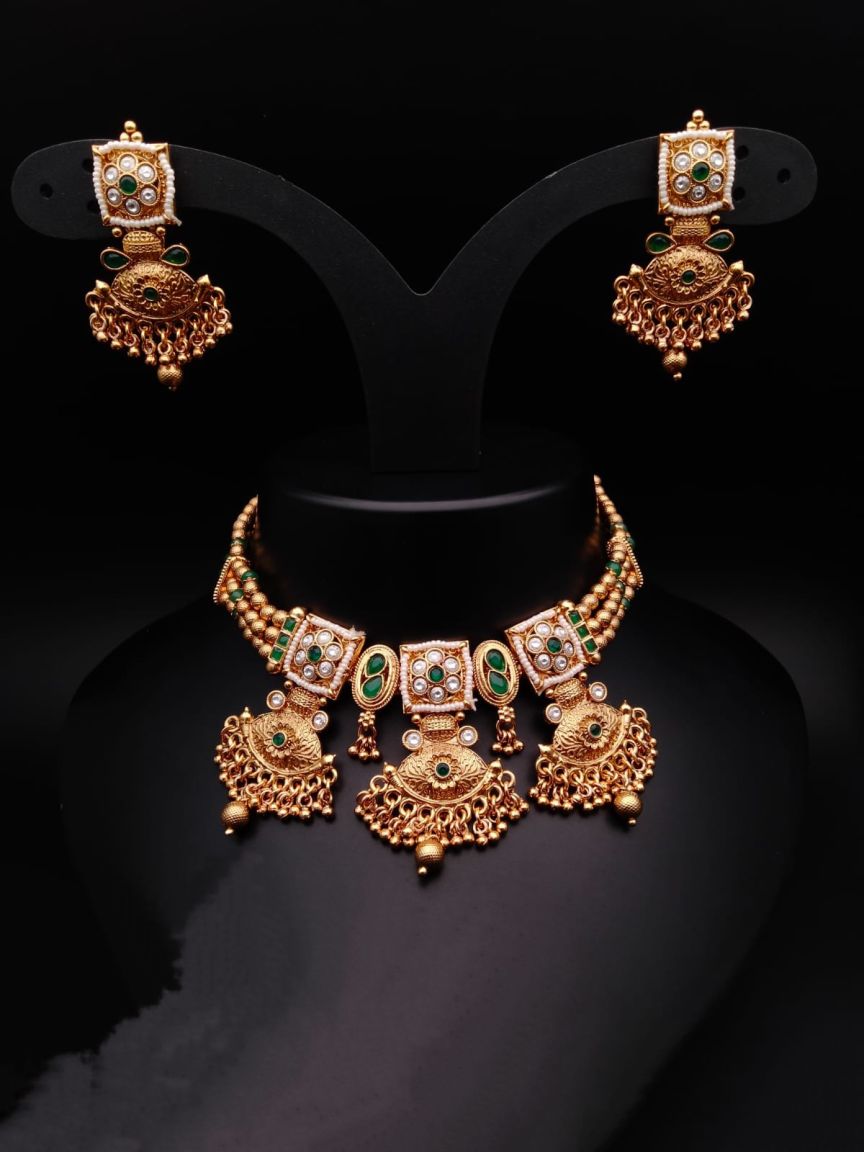 polki-necklace_set-NSP18096GRGD