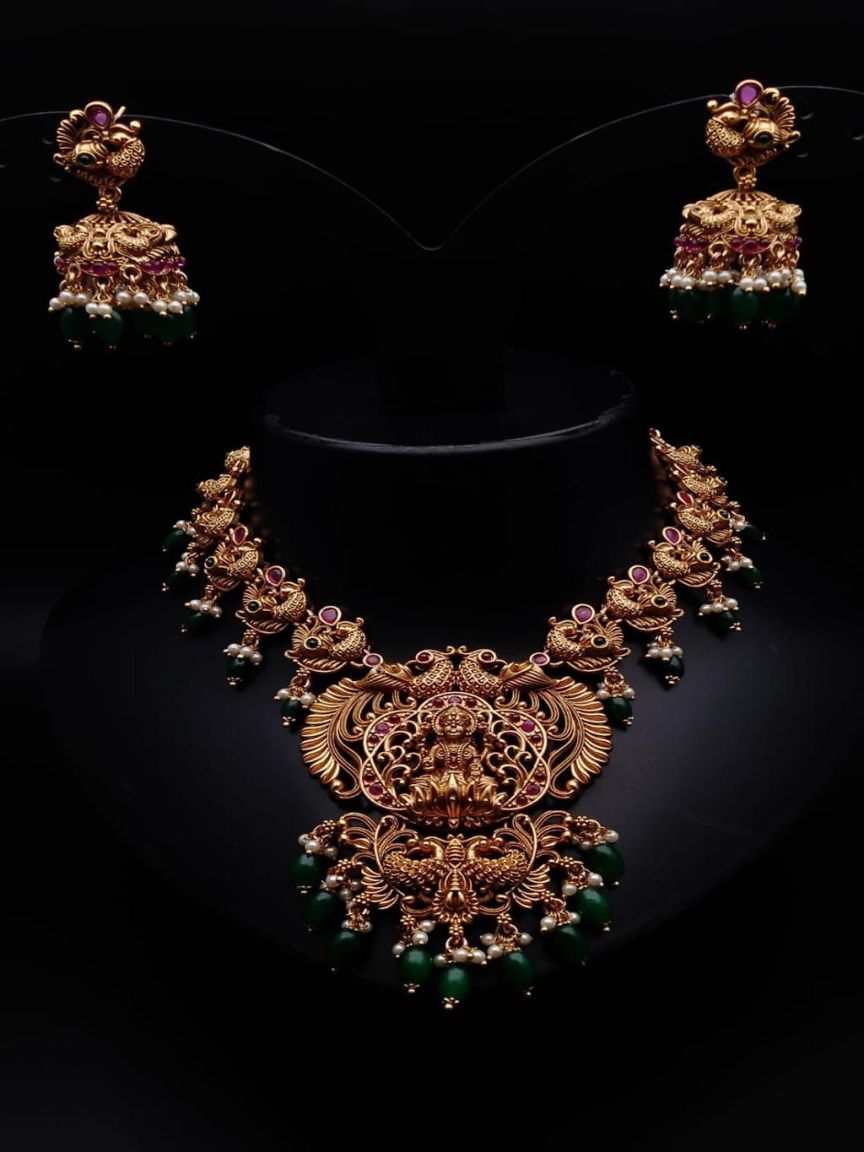 polki-necklace_set-NSP18107RGRRJ