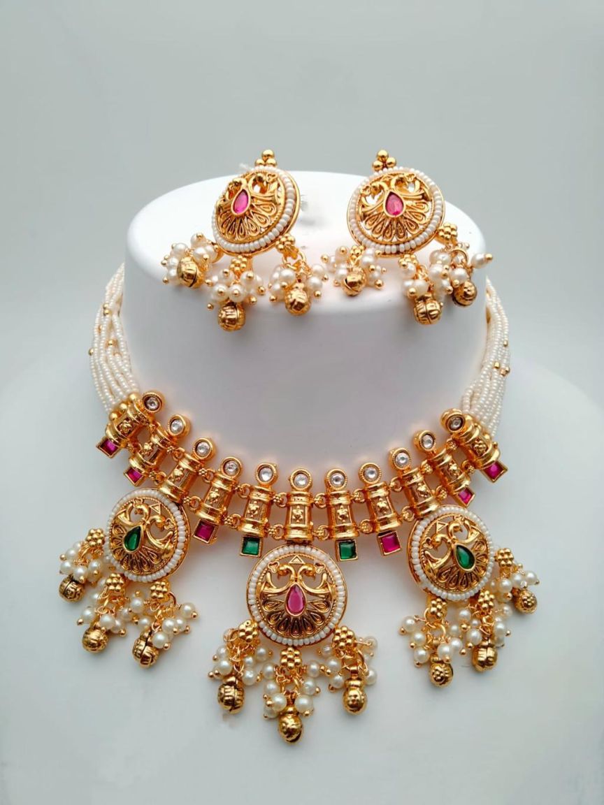 polki-necklace_set-NSP18129RGRRJ