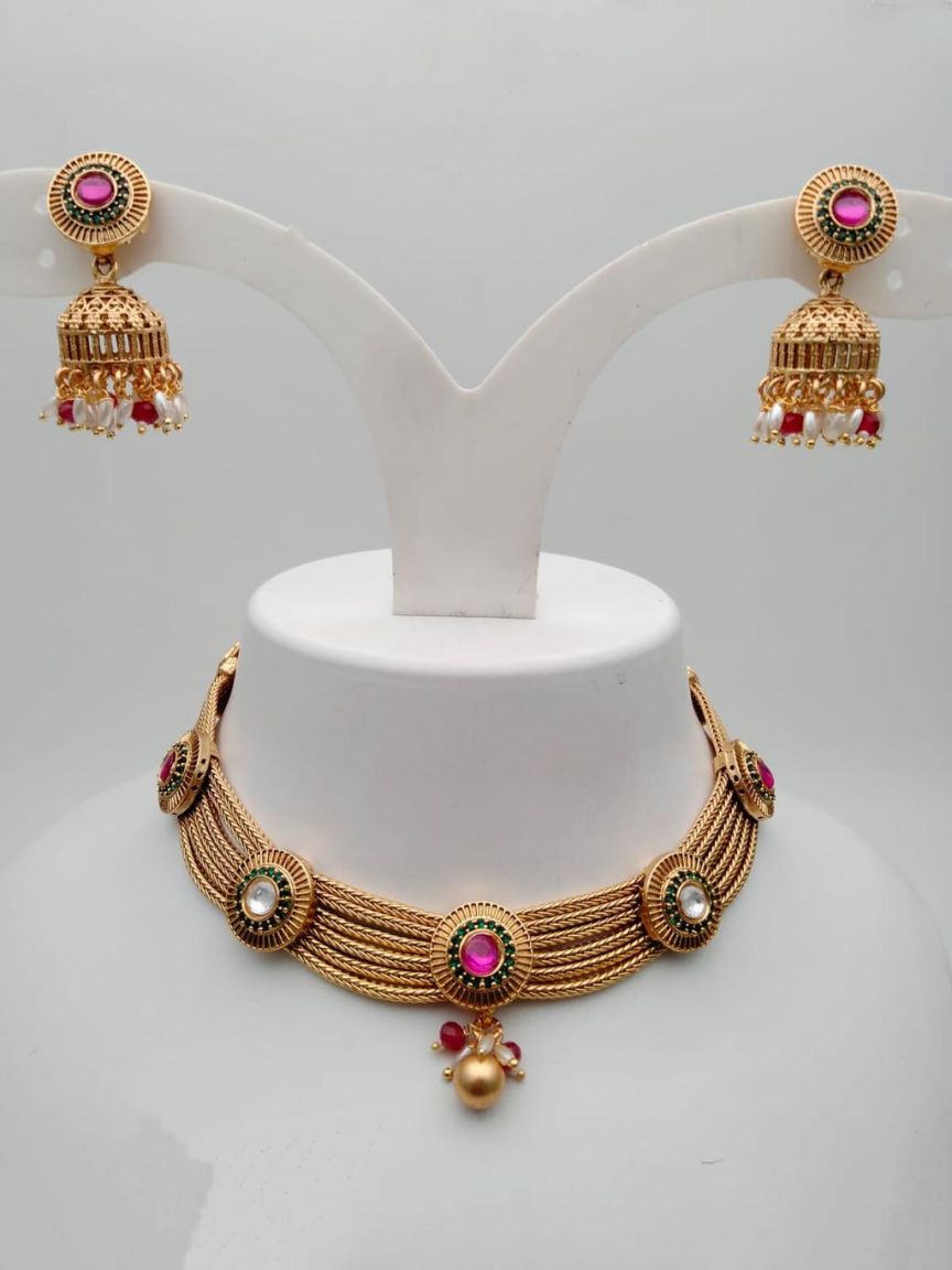 polki-necklace_set-NSP18174RGRRJ