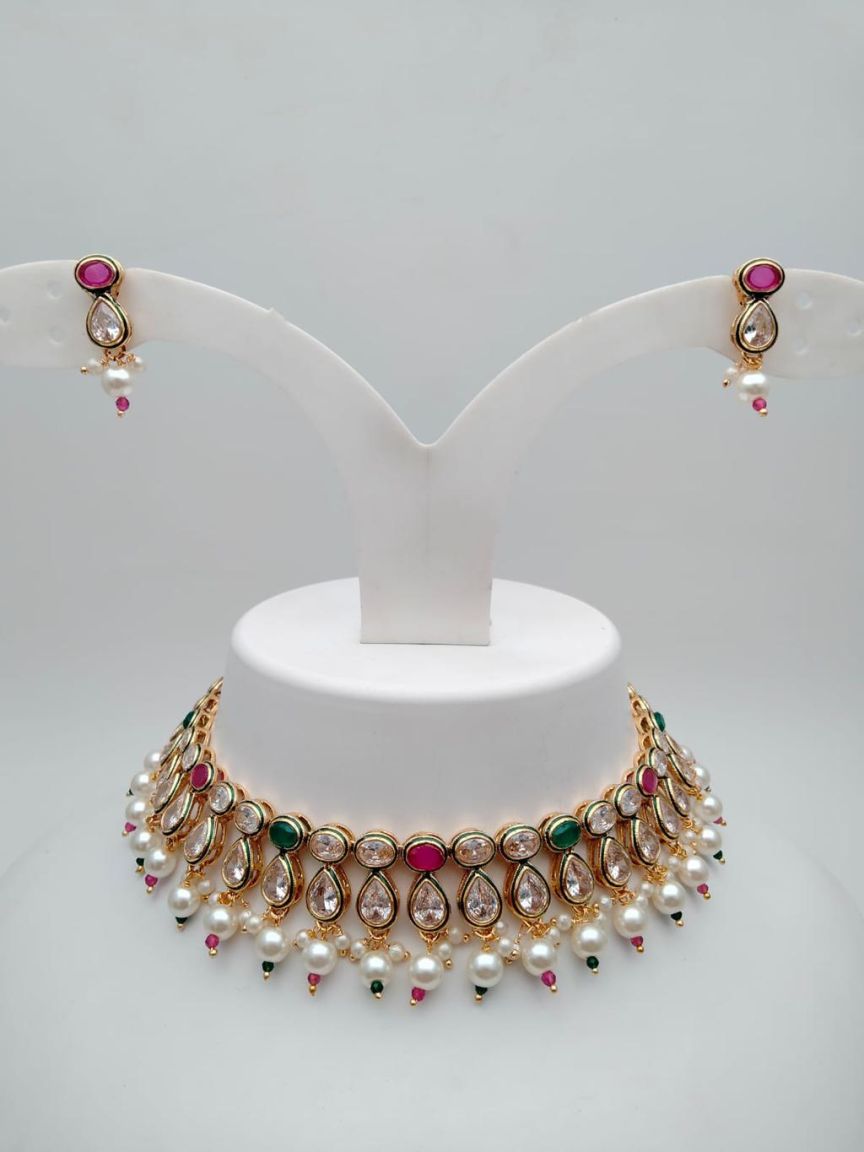polki-necklace_set-NSP18211RGRGD