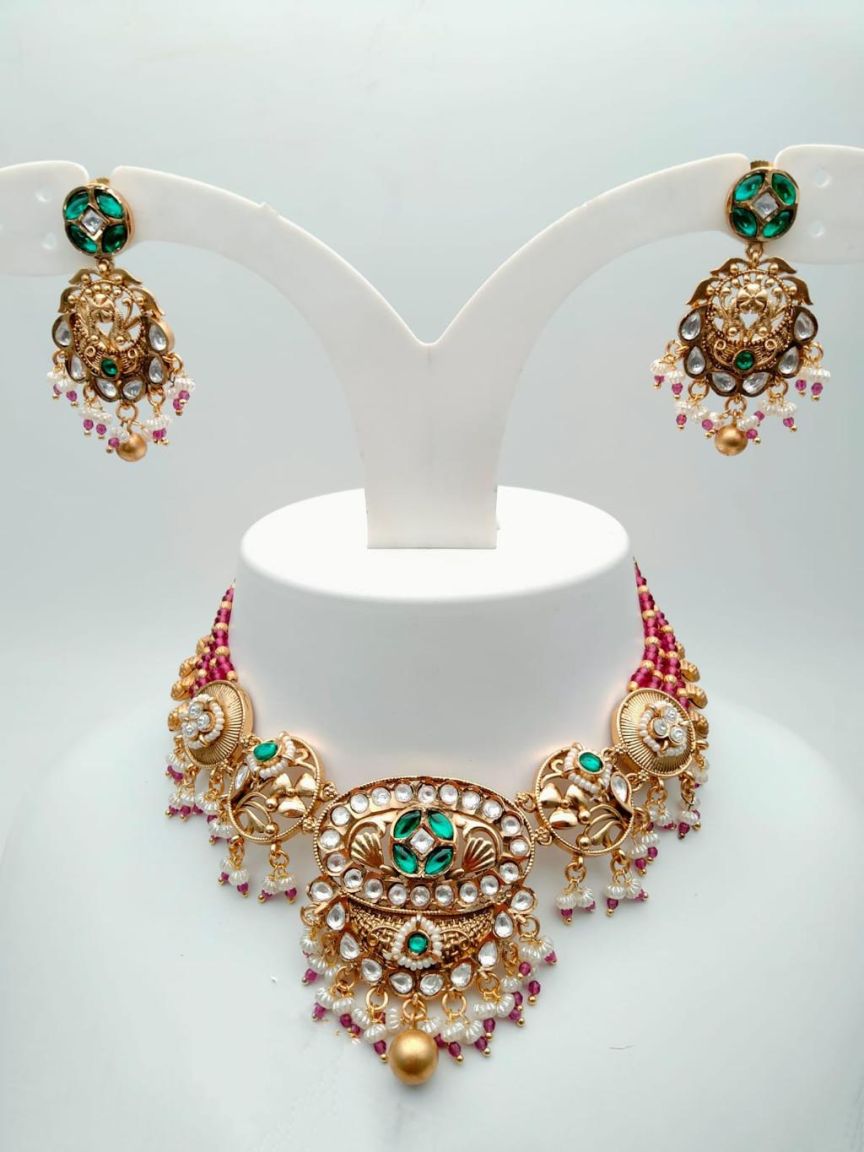 polki-necklace_set-NSP18216RGRRJ