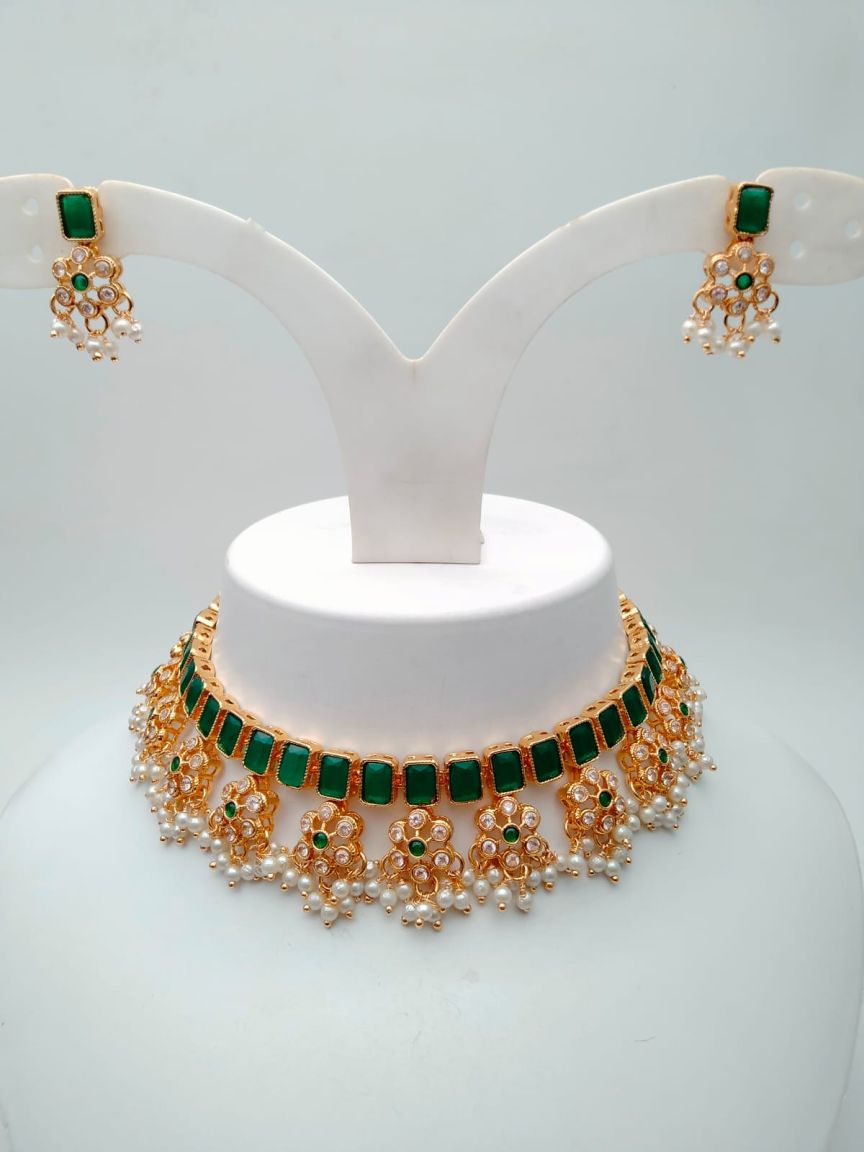 polki-necklace_set-NSP18220GRGD