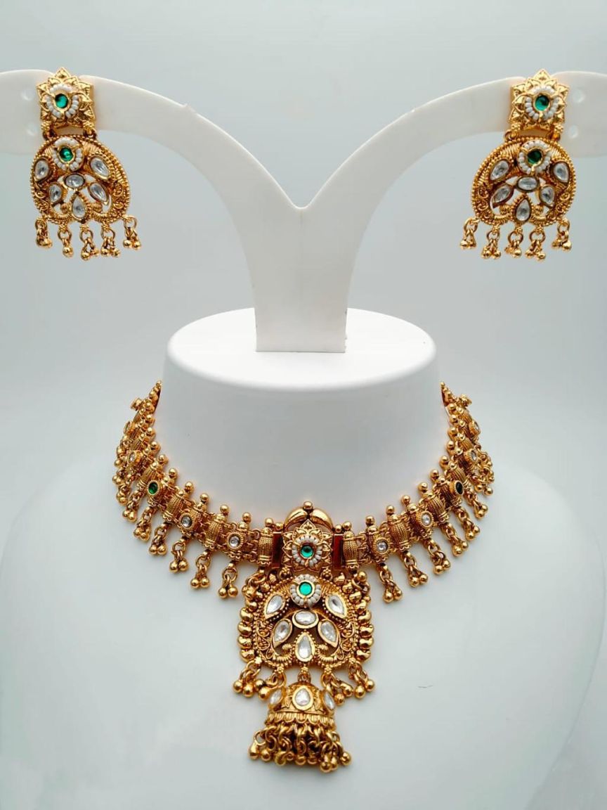polki-necklace_set-NSP18221GRGD