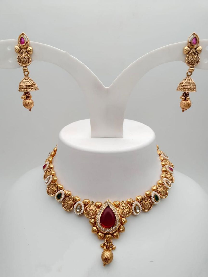 polki-necklace_set-NSP18223RGRRJ
