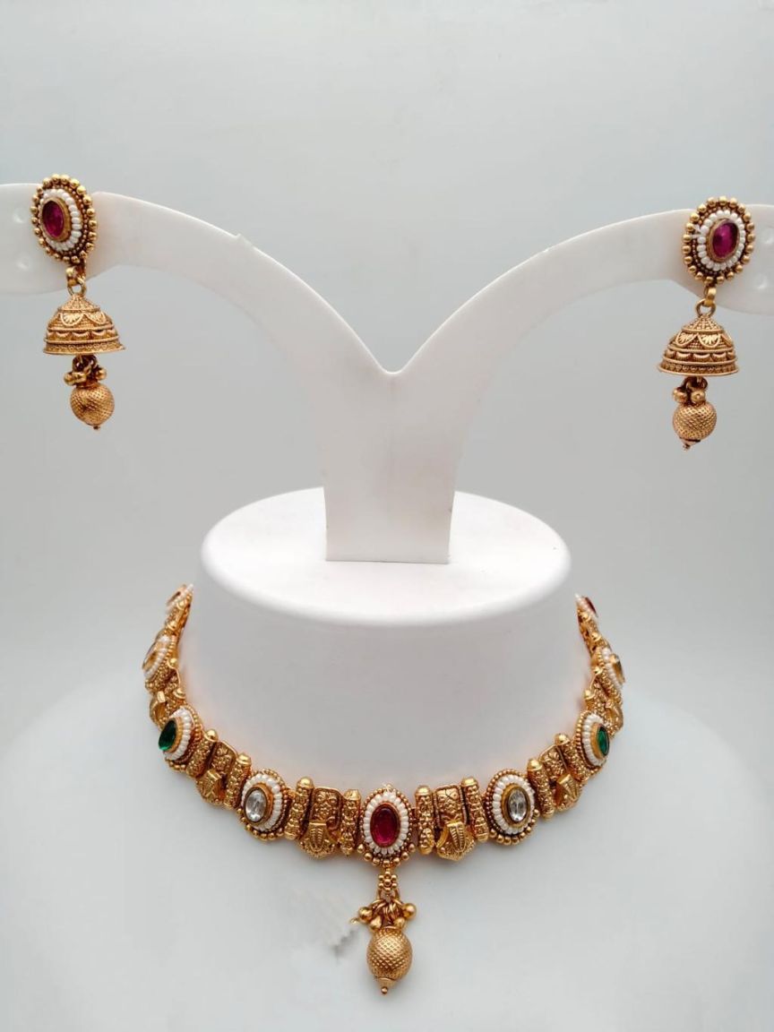 polki-necklace_set-NSP18229RGRRJ