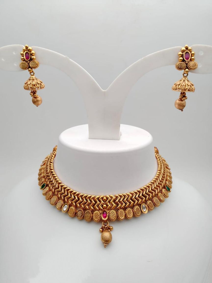 polki-necklace_set-NSP18231RGRRJ