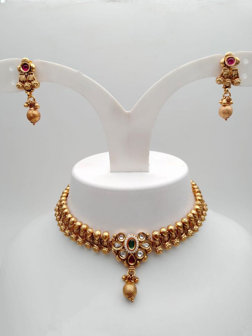 polki-necklace_set-NSP18233RGRRJ