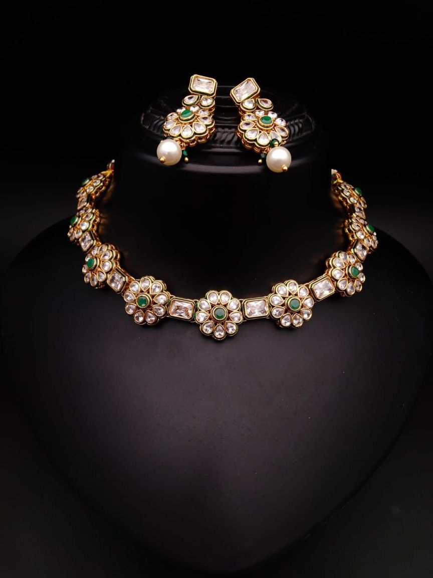 polki-necklace_set-NSP18243GRGD